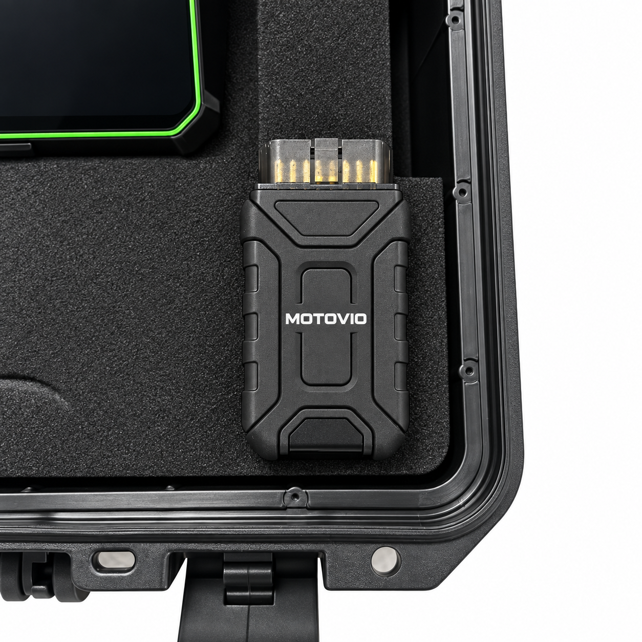 Motovio GTX-1000 — Siyah gövdeli MOTOVIO bağlantı modülü